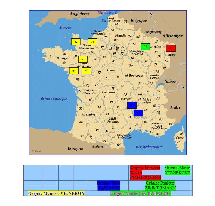 Carte de nos origines