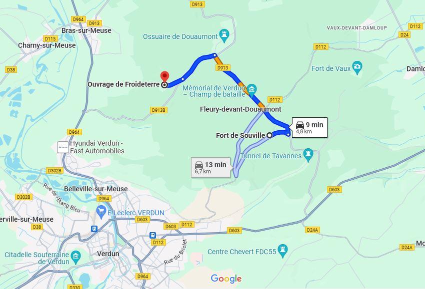 Goiset alexandre 1897 1957 s0n lieu de bataille en 1916 secteur de froideterre souville ptes de verdun