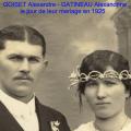 Mariage du couple GOISET en 1924