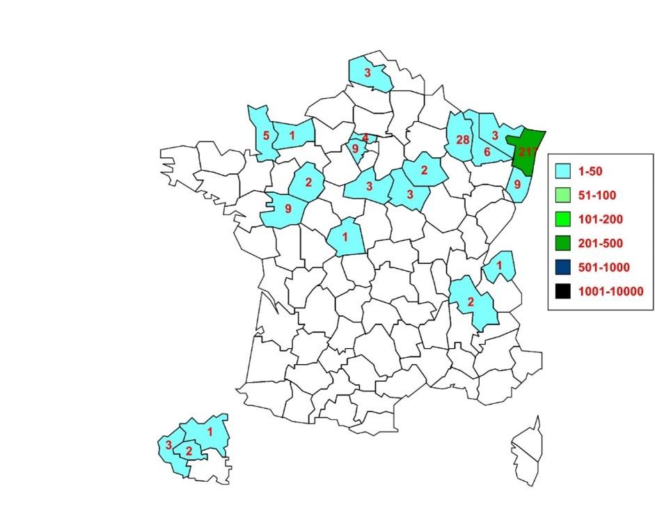 Zimmermann descendants repartition par departement