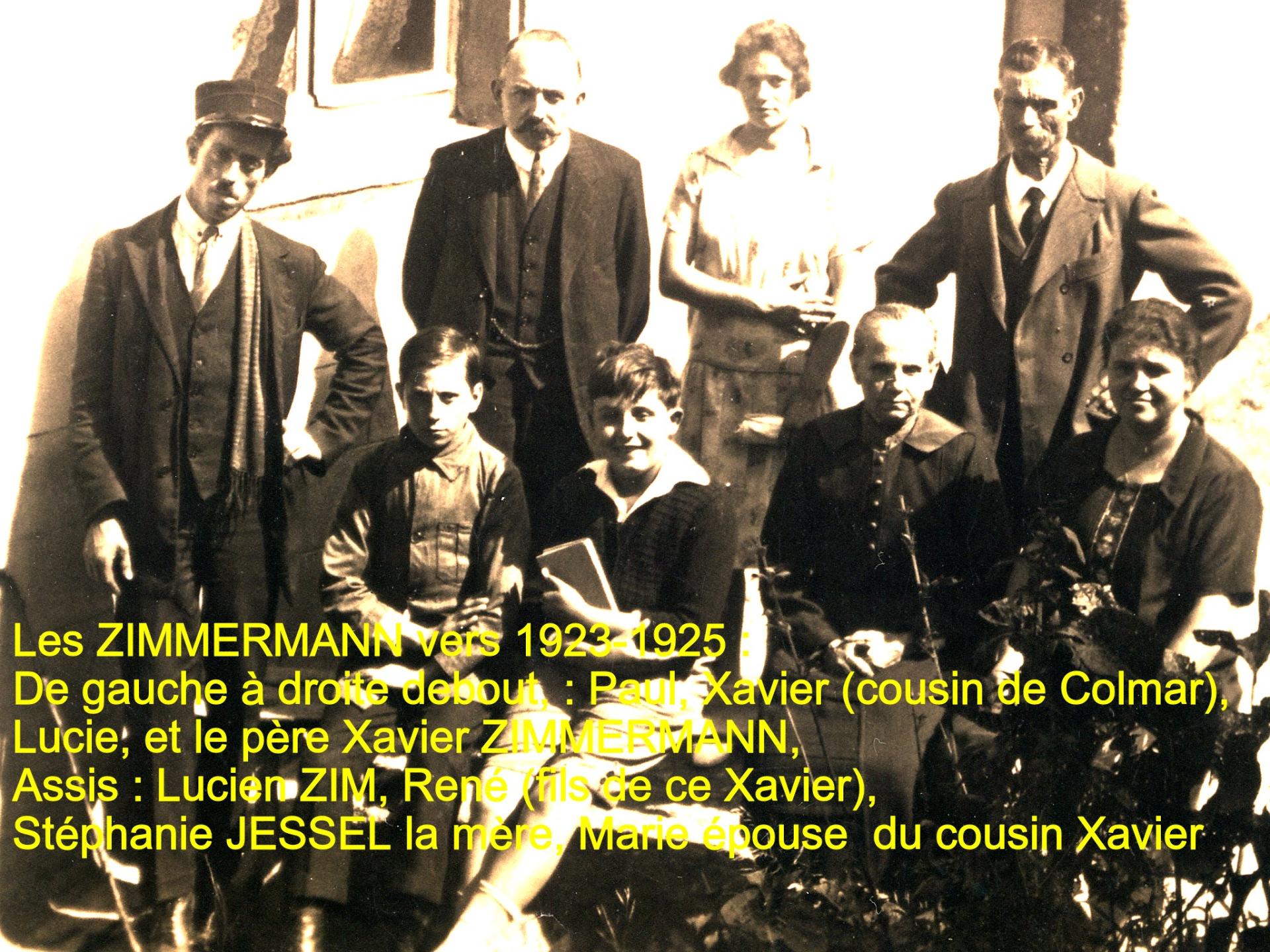 Zimmermann famille vers 1923 1925 n 2